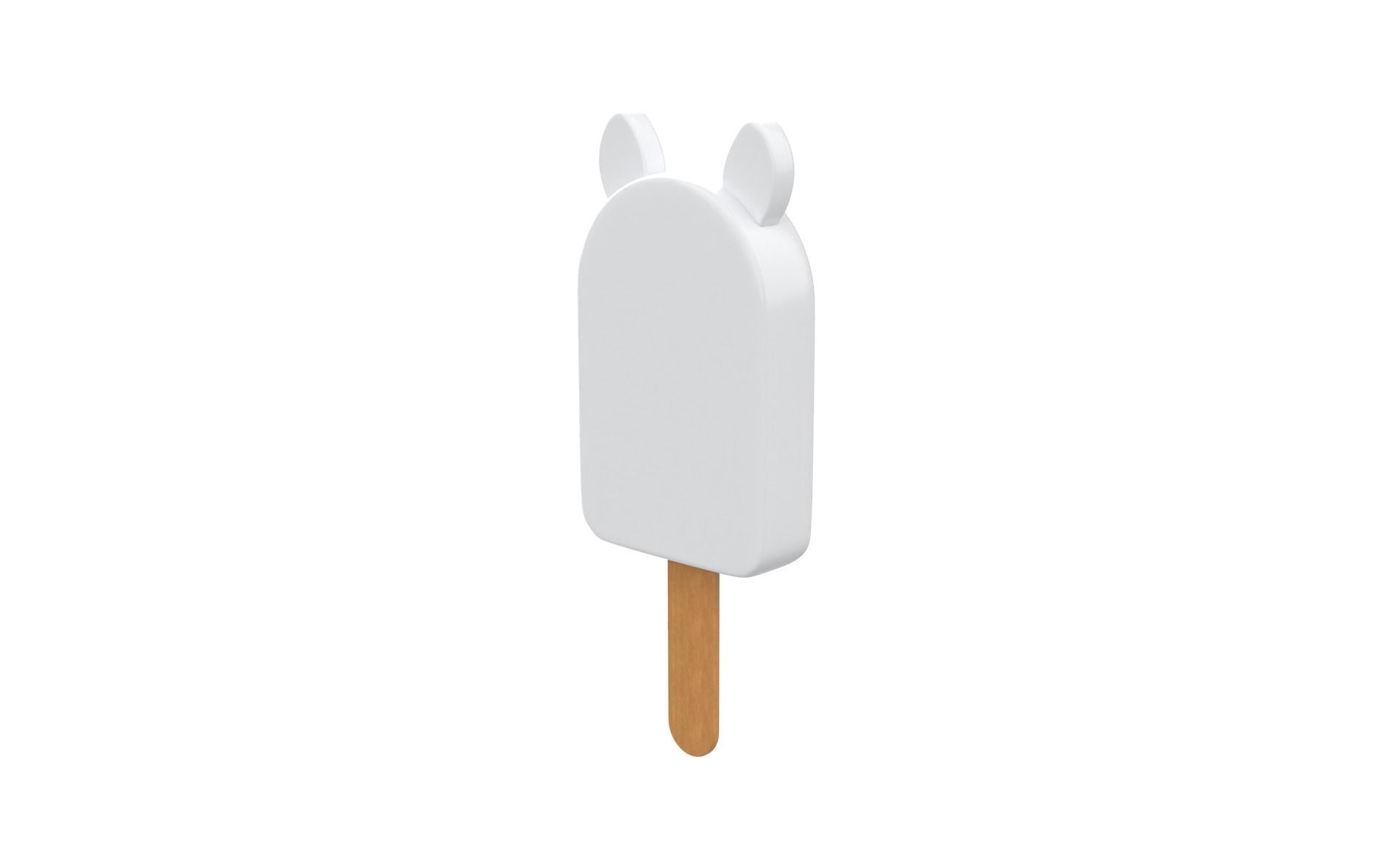 Cartoon Sheep Ice Cream Cute Low-poly 3D model_11
