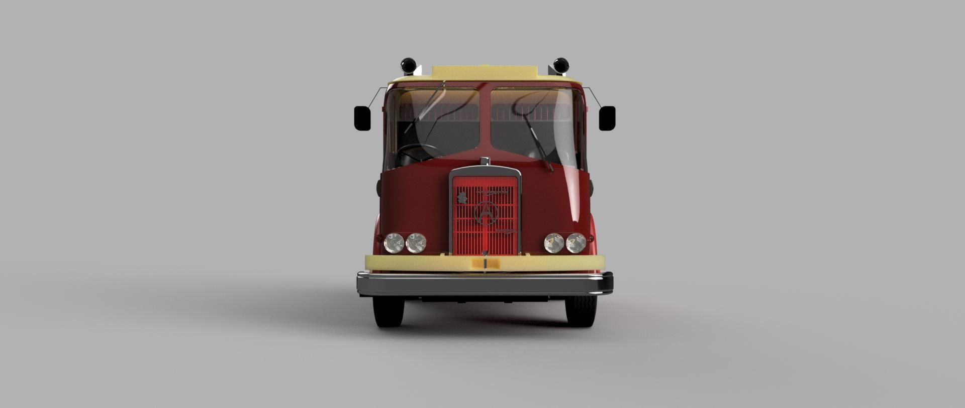 Miniature classic lorry 3D print model_2