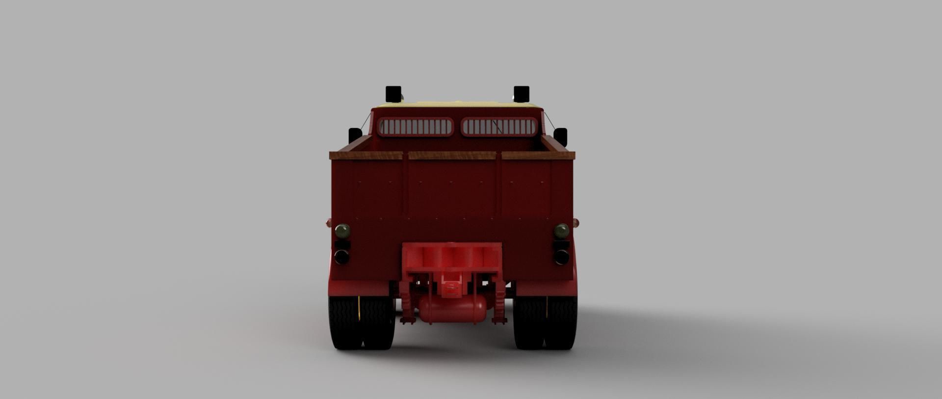 Miniature classic lorry 3D print model_3