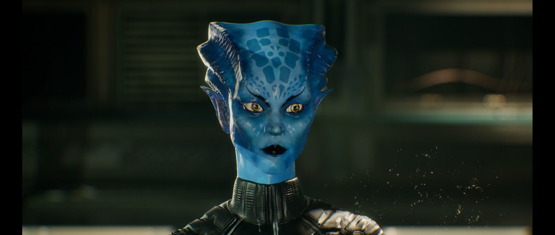 Game ready scifi character female Low-poly 3D model_11