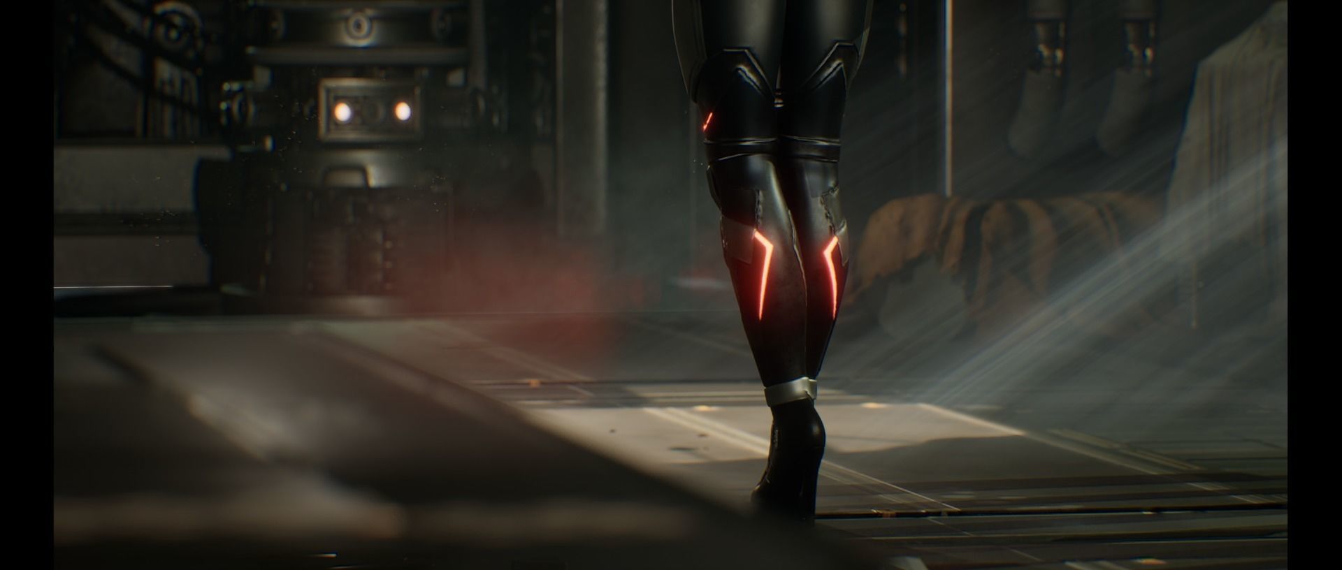 Game ready scifi character female Low-poly 3D model_16