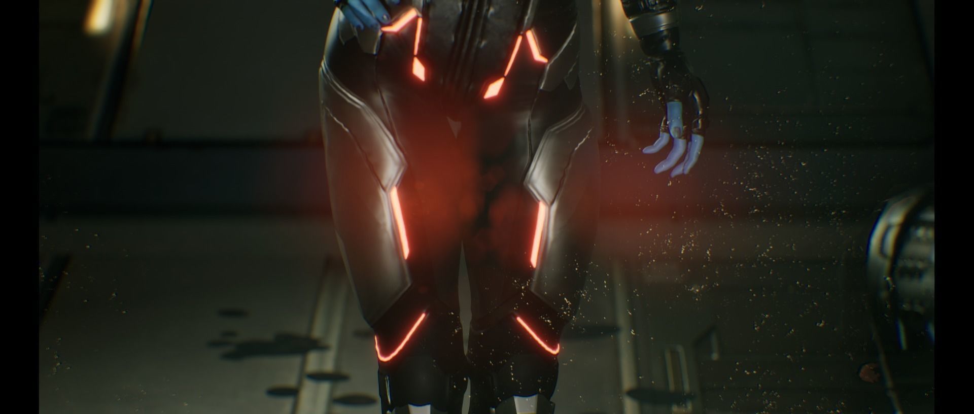 Game ready scifi character female Low-poly 3D model_17