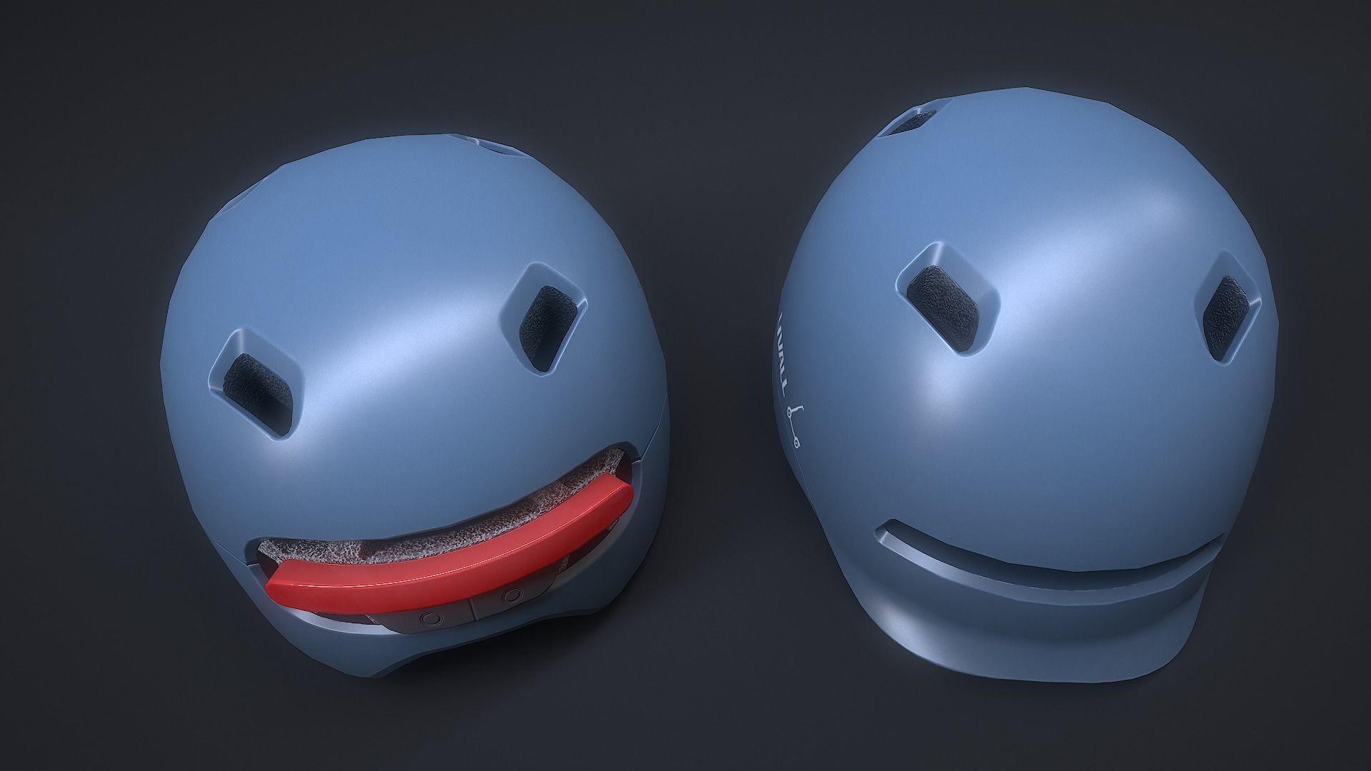 scooter helmet Livall C20 Low-poly 3D model_2