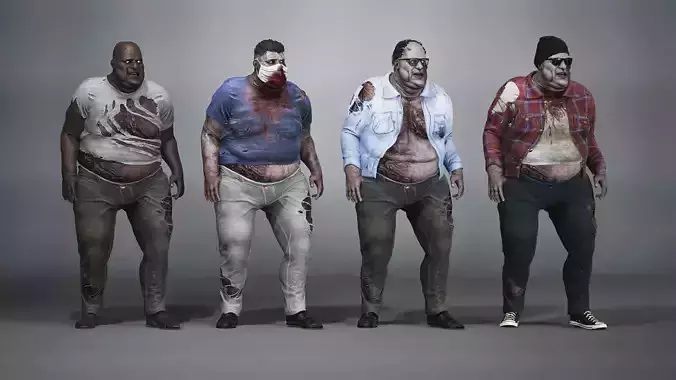 Fat Zombie Casual Clothes