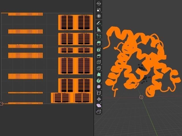 Myoglobin 3D protein model 3D model_6