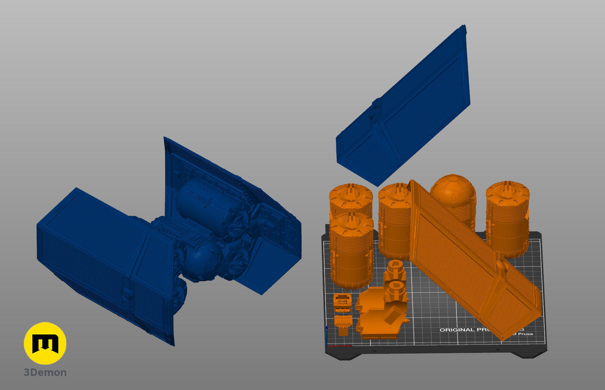 TIE ca Punisher Starfighter 3D print model_5