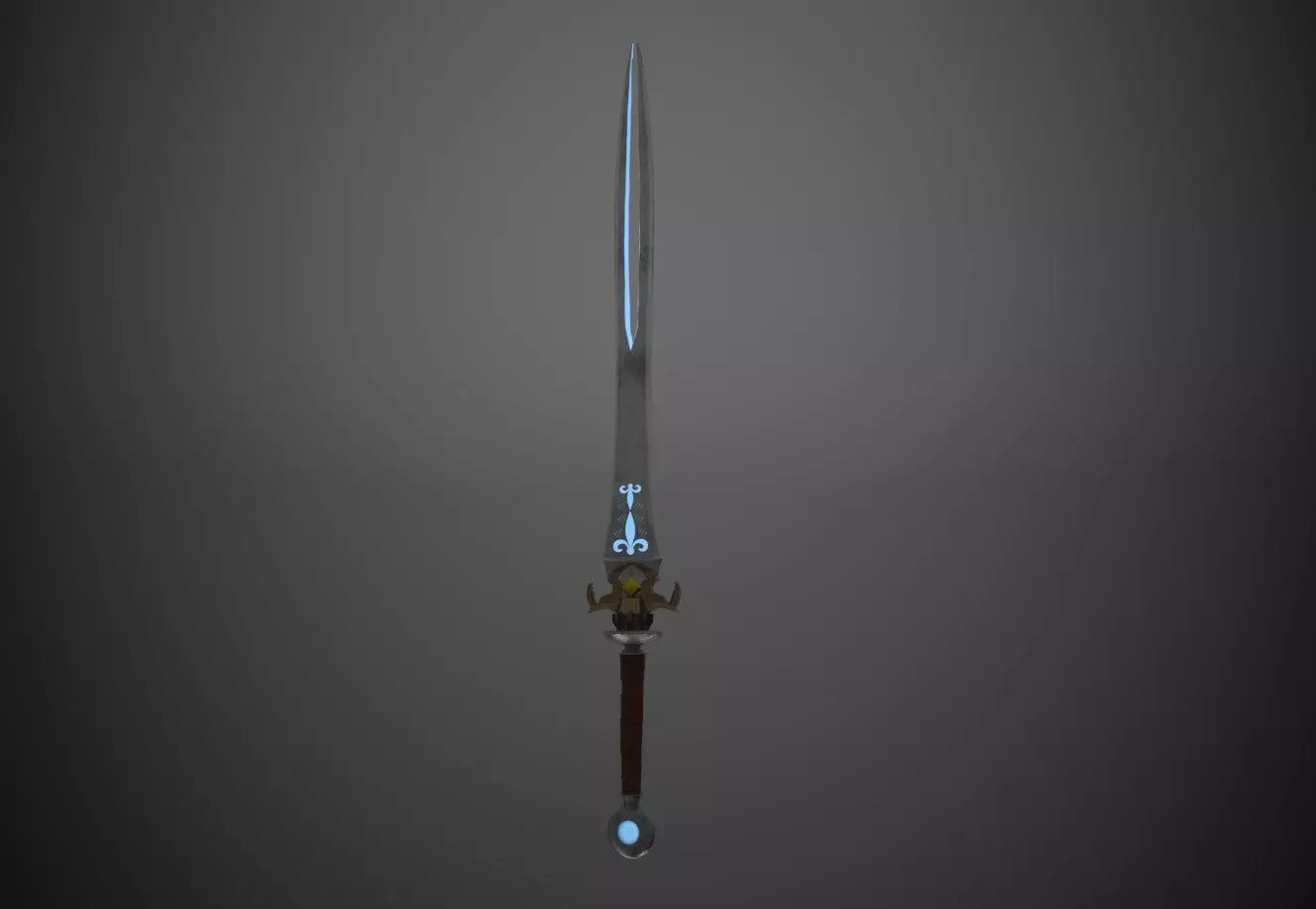 glow sword  Free 3D model_0