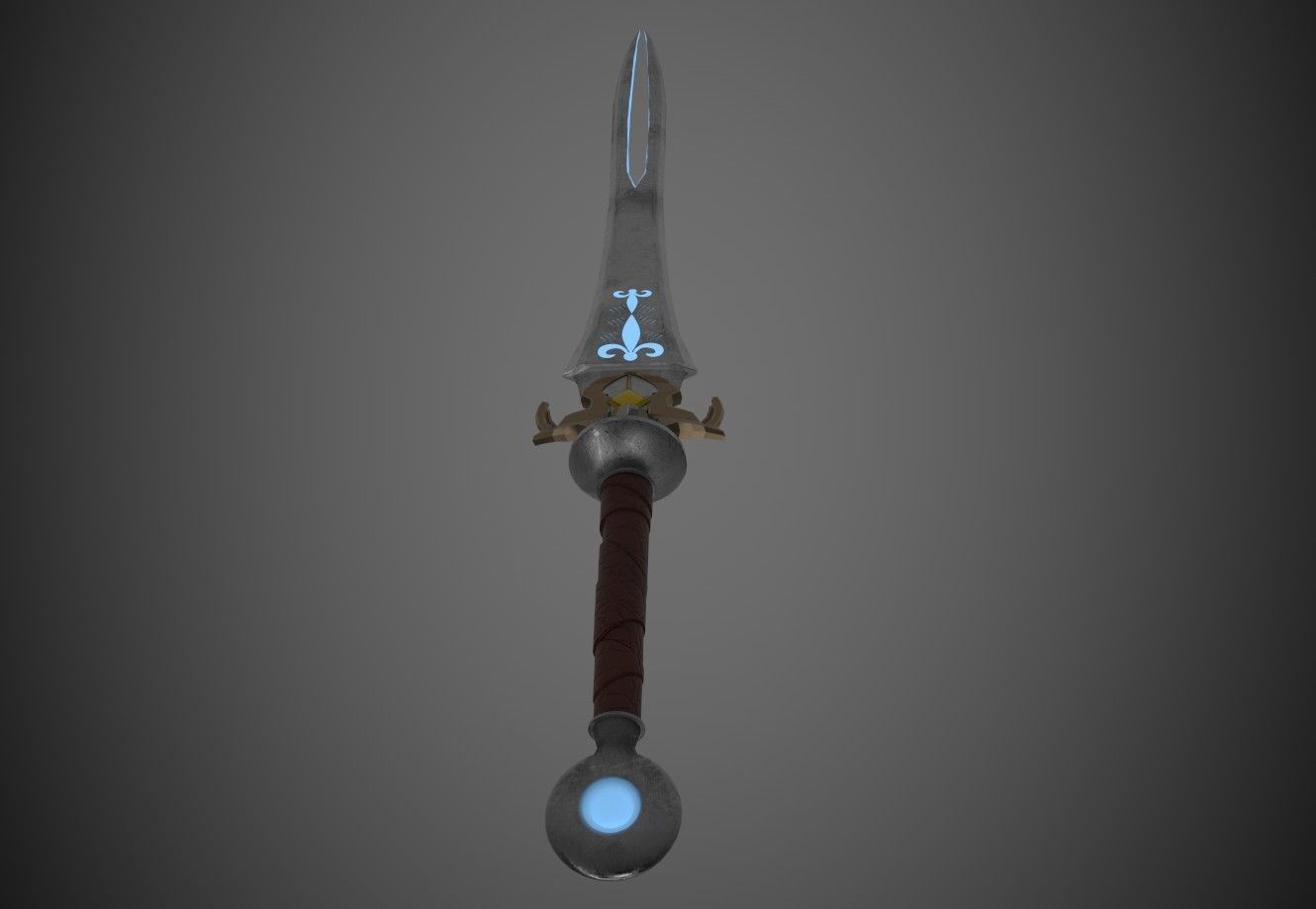 glow sword  Free 3D model_1