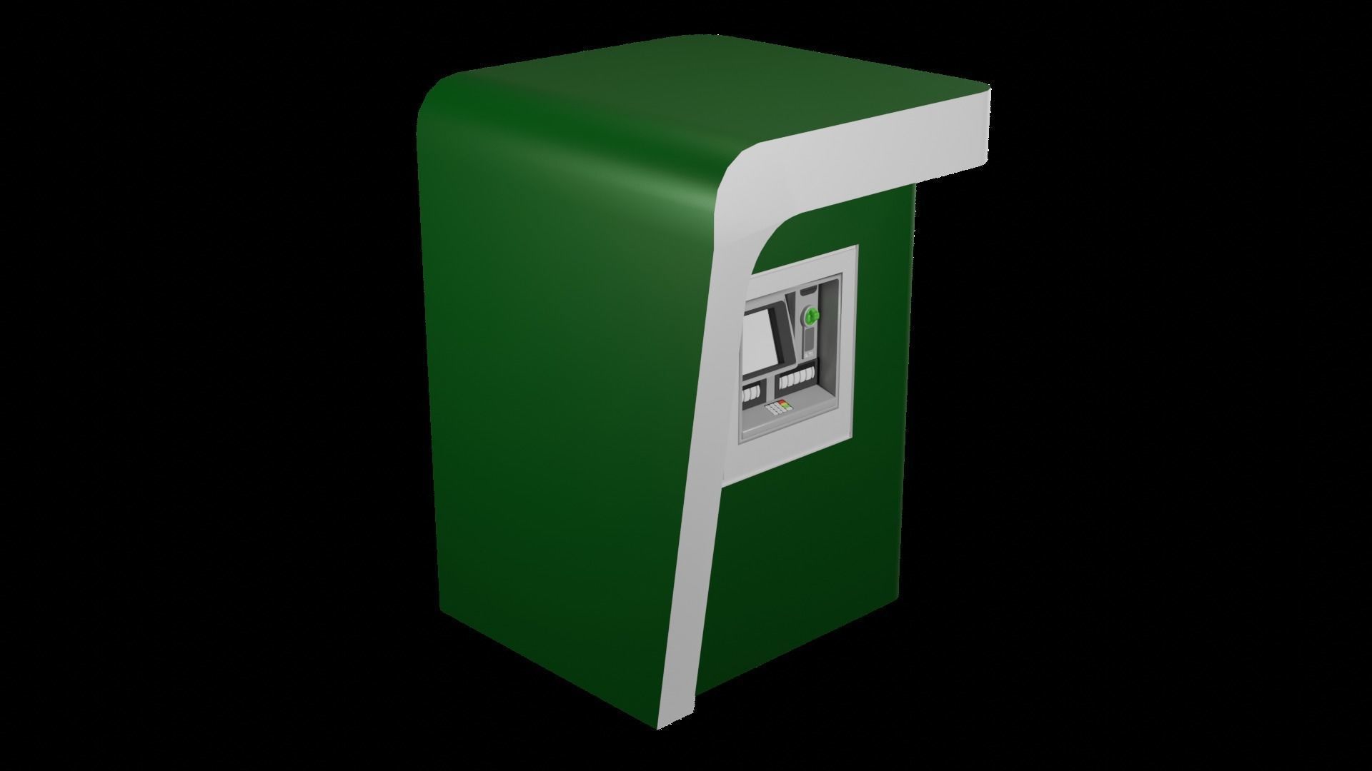 ATM Machine Version 1 Low-poly 3D model_3