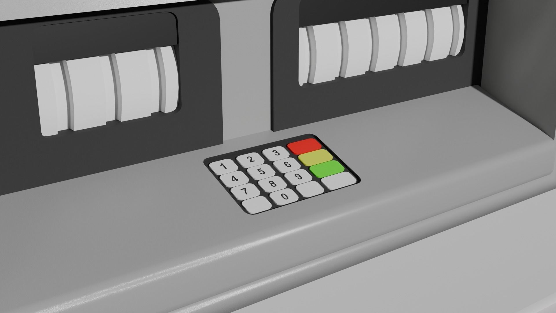 ATM Machine Version 1 Low-poly 3D model_7