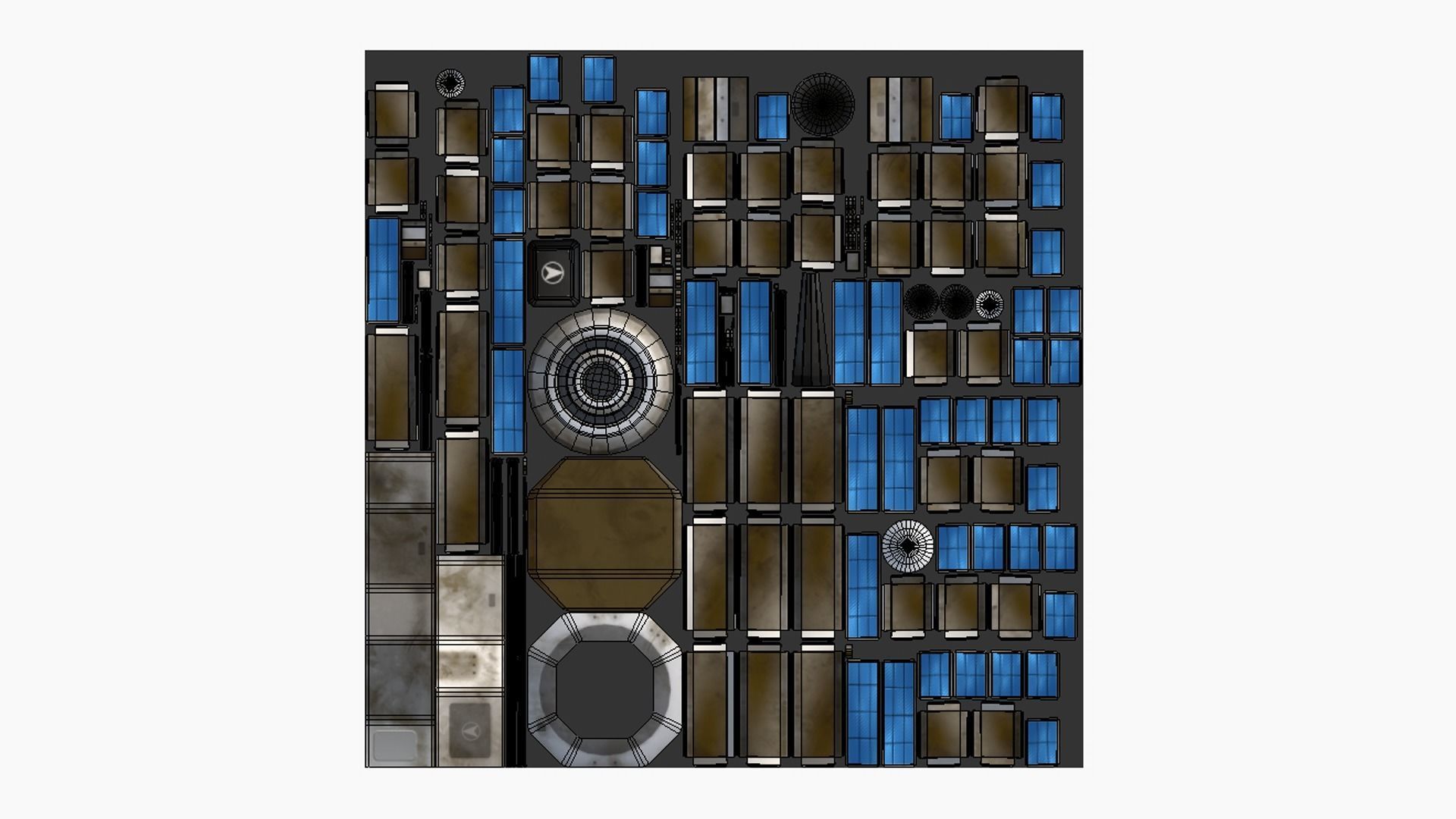 10 Satellite H Collection - SciFi Space Design _77