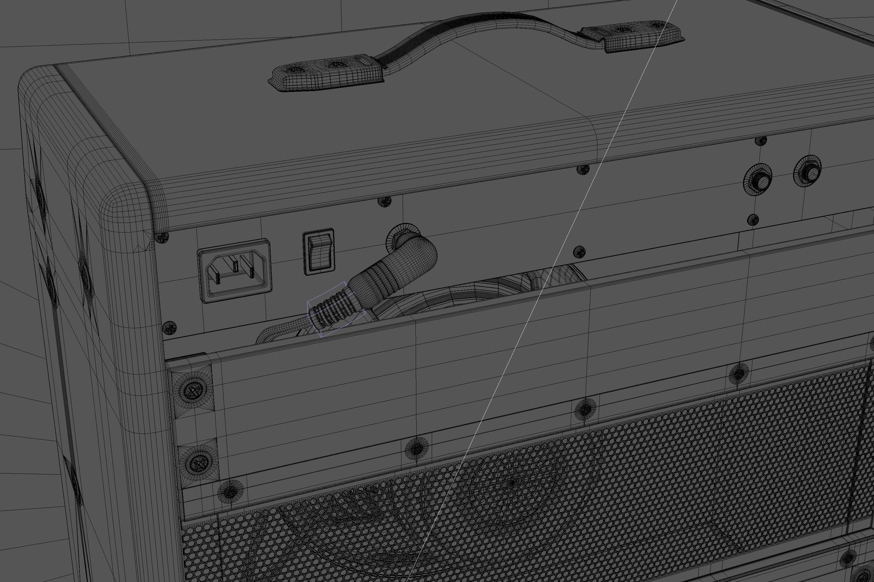 Amplifier 3D model_8