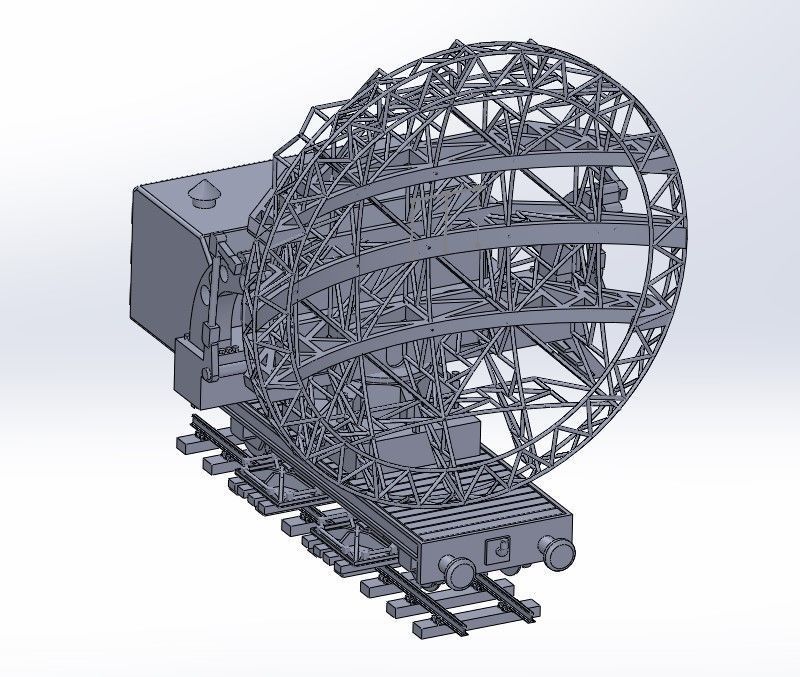 Wurzburg radar 3D print model_5
