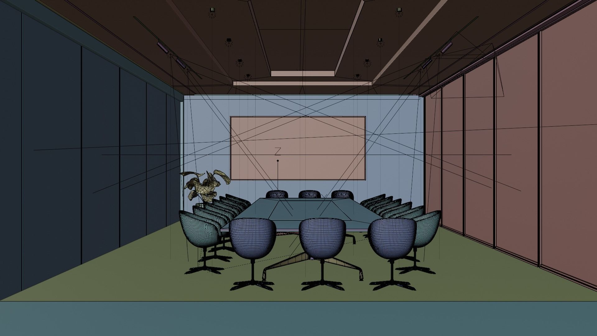Conference Room 3D model_4