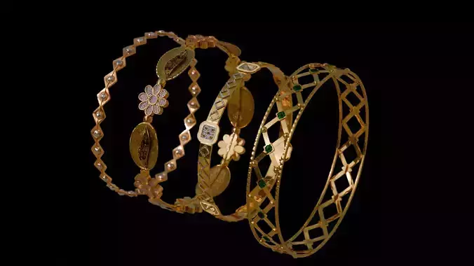 Gold Bangle jewelry collection