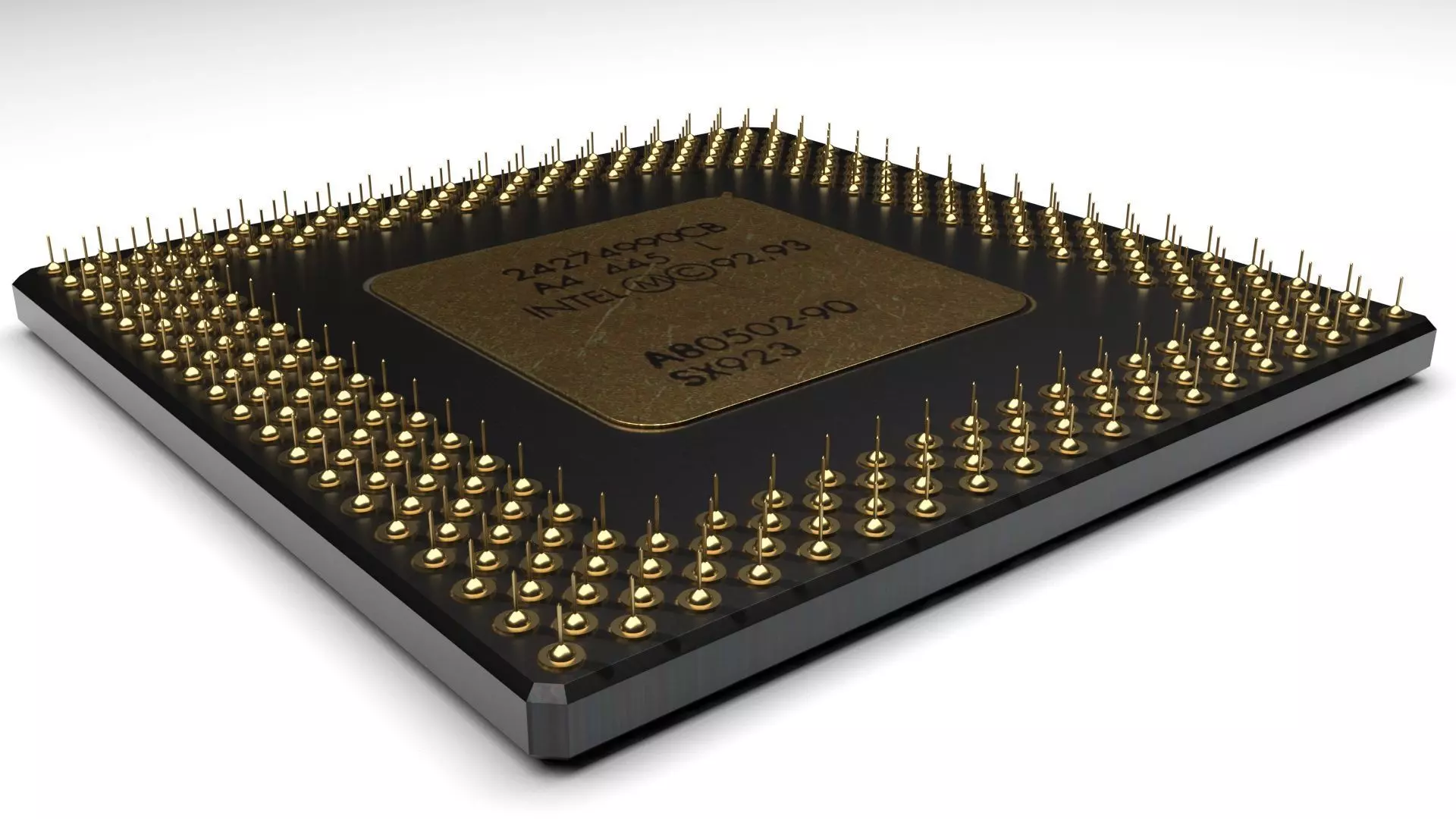 Computer Backside Processor 3D model