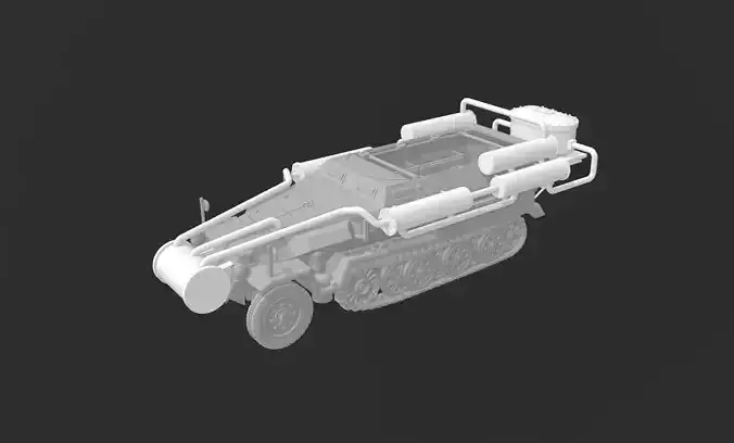 WW2 SDKFZ 251 Holz Gas Convertion