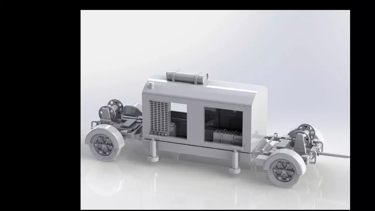 WW2 German 24KVA Generator 3D print model
