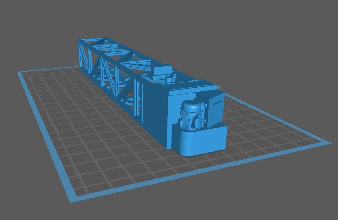 WW2 Field Repair Crane and Gantery 3D model_4