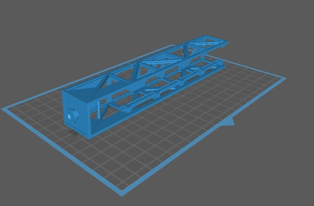 WW2 Field Repair Crane and Gantery 3D model_5