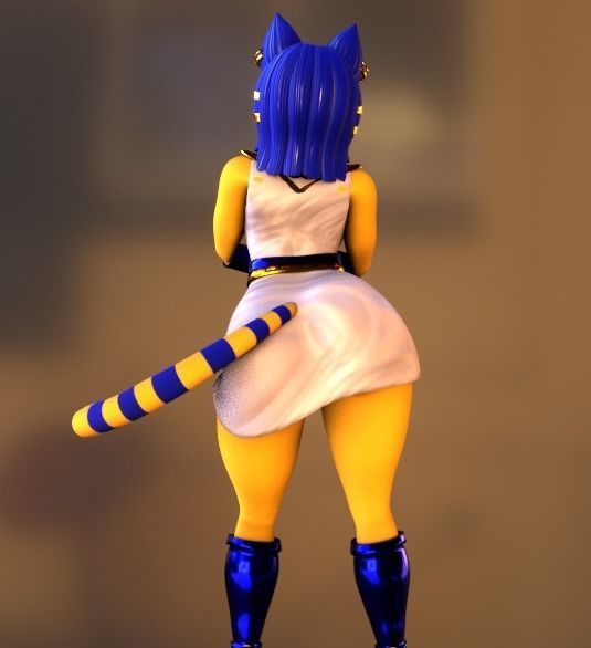 Ankha 3D NSFW model Animal Crossing Low-poly 3D model_3