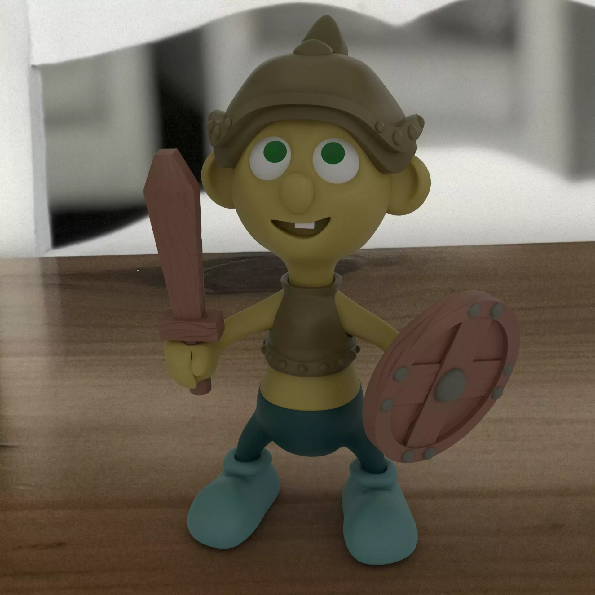 Tiny Guardian Warrior 3D print model