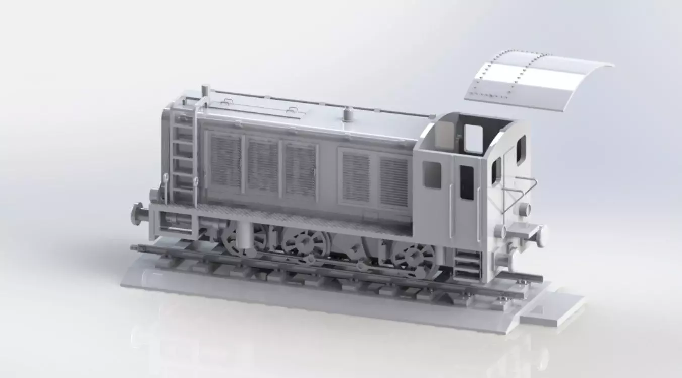 WW2 German Diesel Locomotive Class V36 3D print model_0