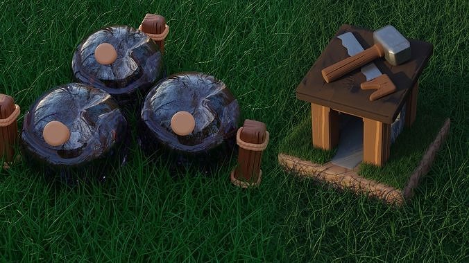 elixir storage Free low-poly 3D model
