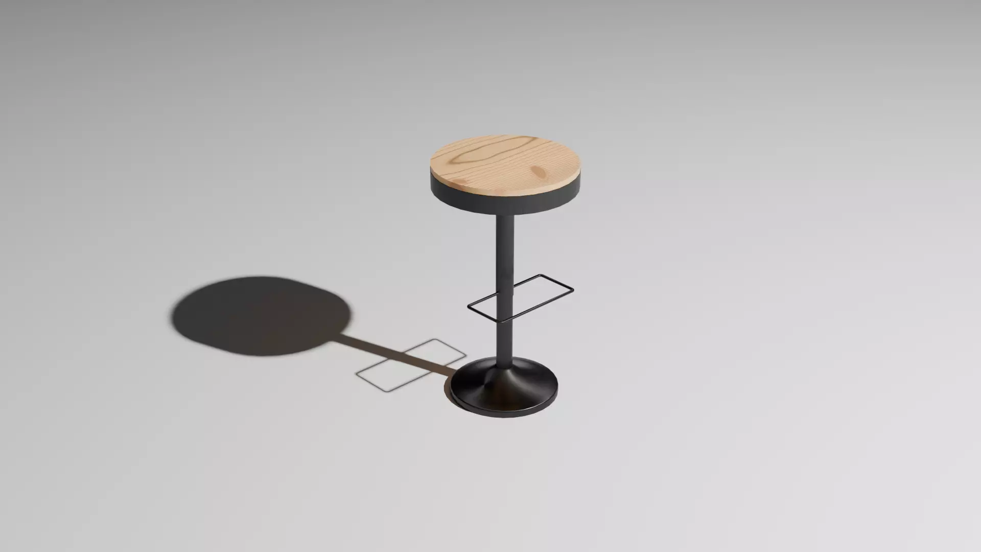 Bar chair 3D model_0