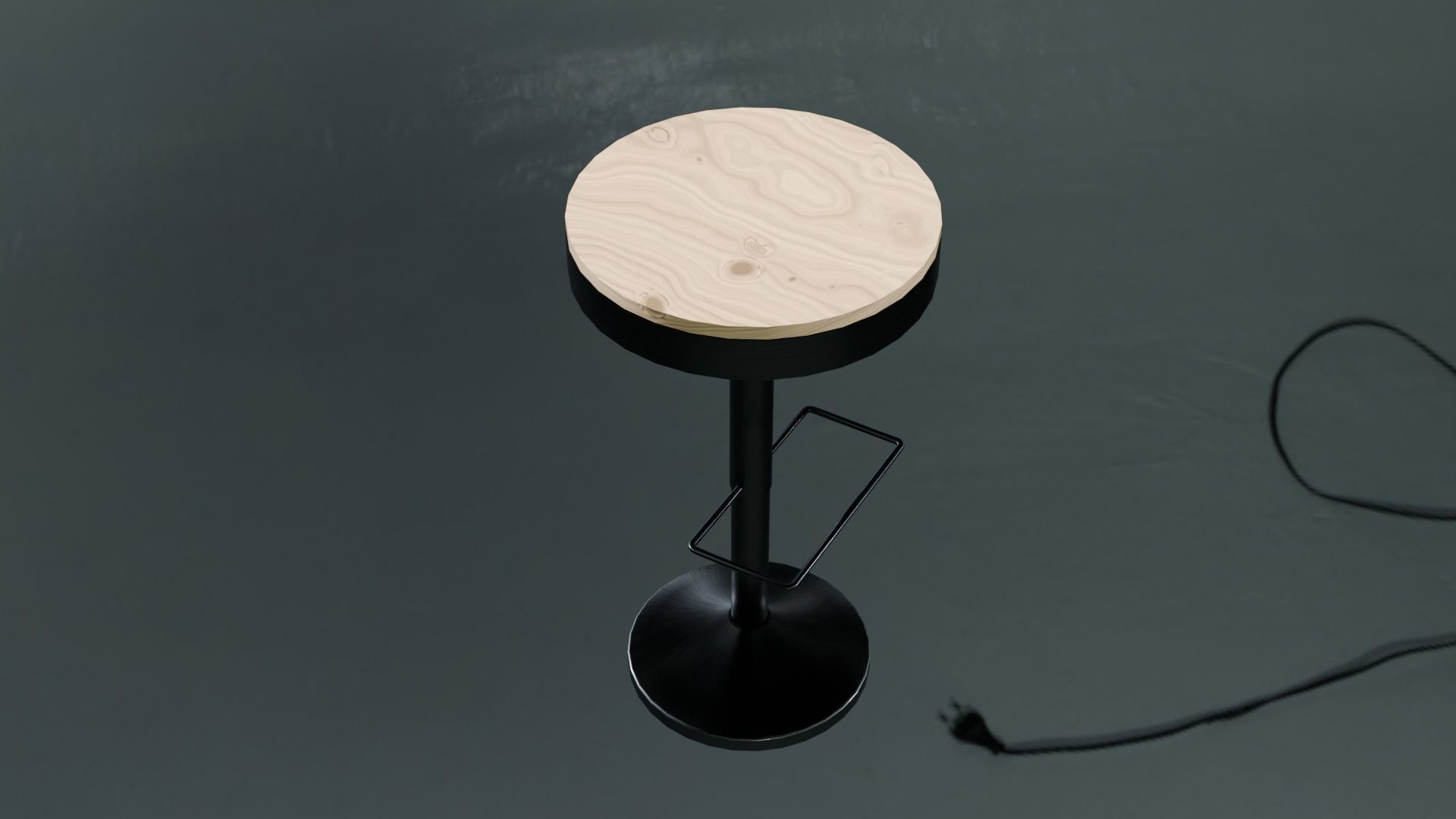 Bar chair 3D model_6