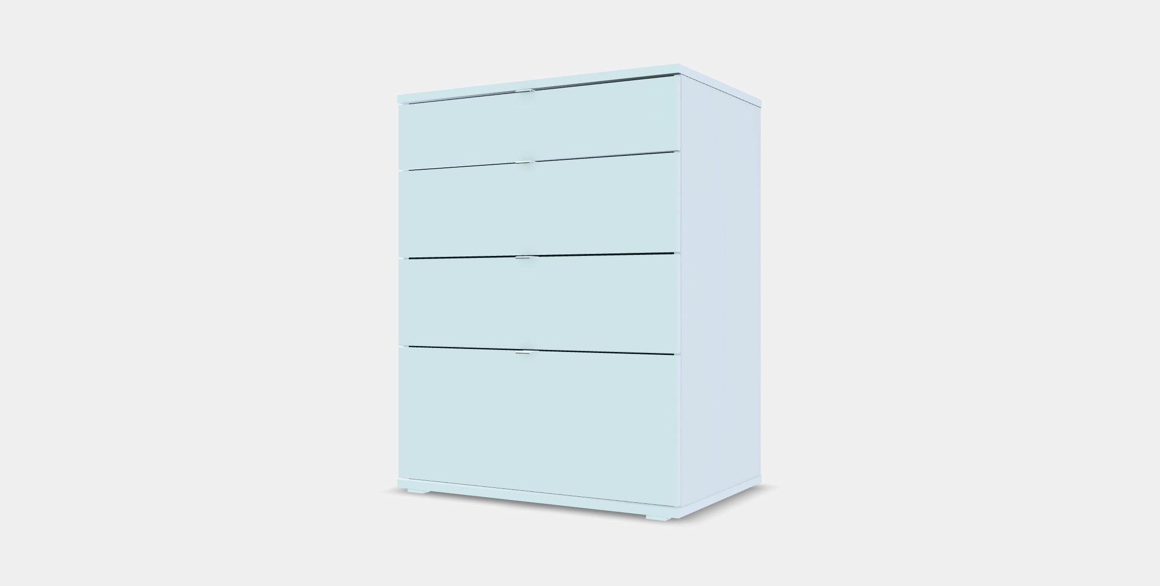 VIHALS Chest of 4 drawers Low-poly 3D model_12