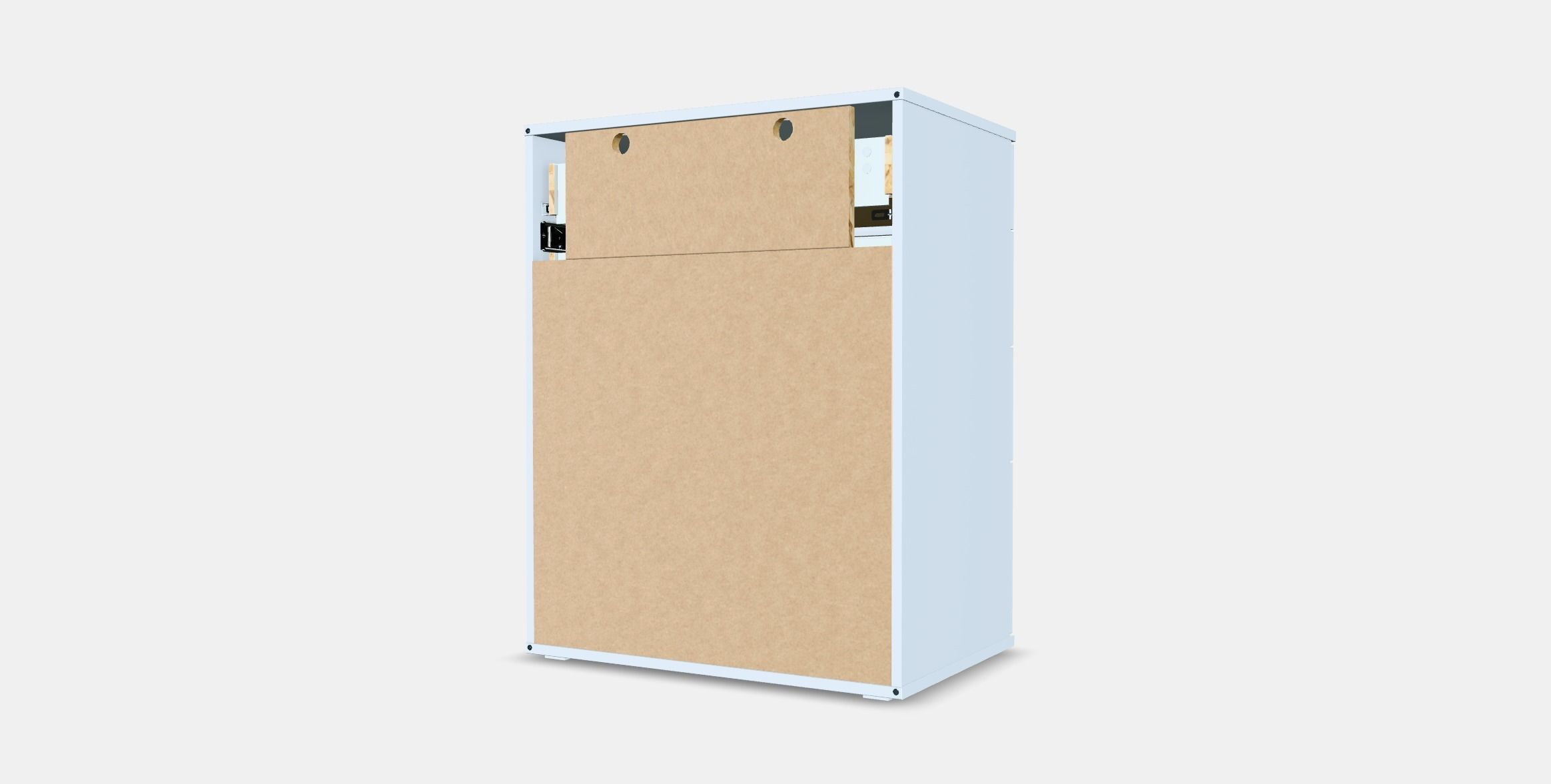 VIHALS Chest of 4 drawers Low-poly 3D model_8