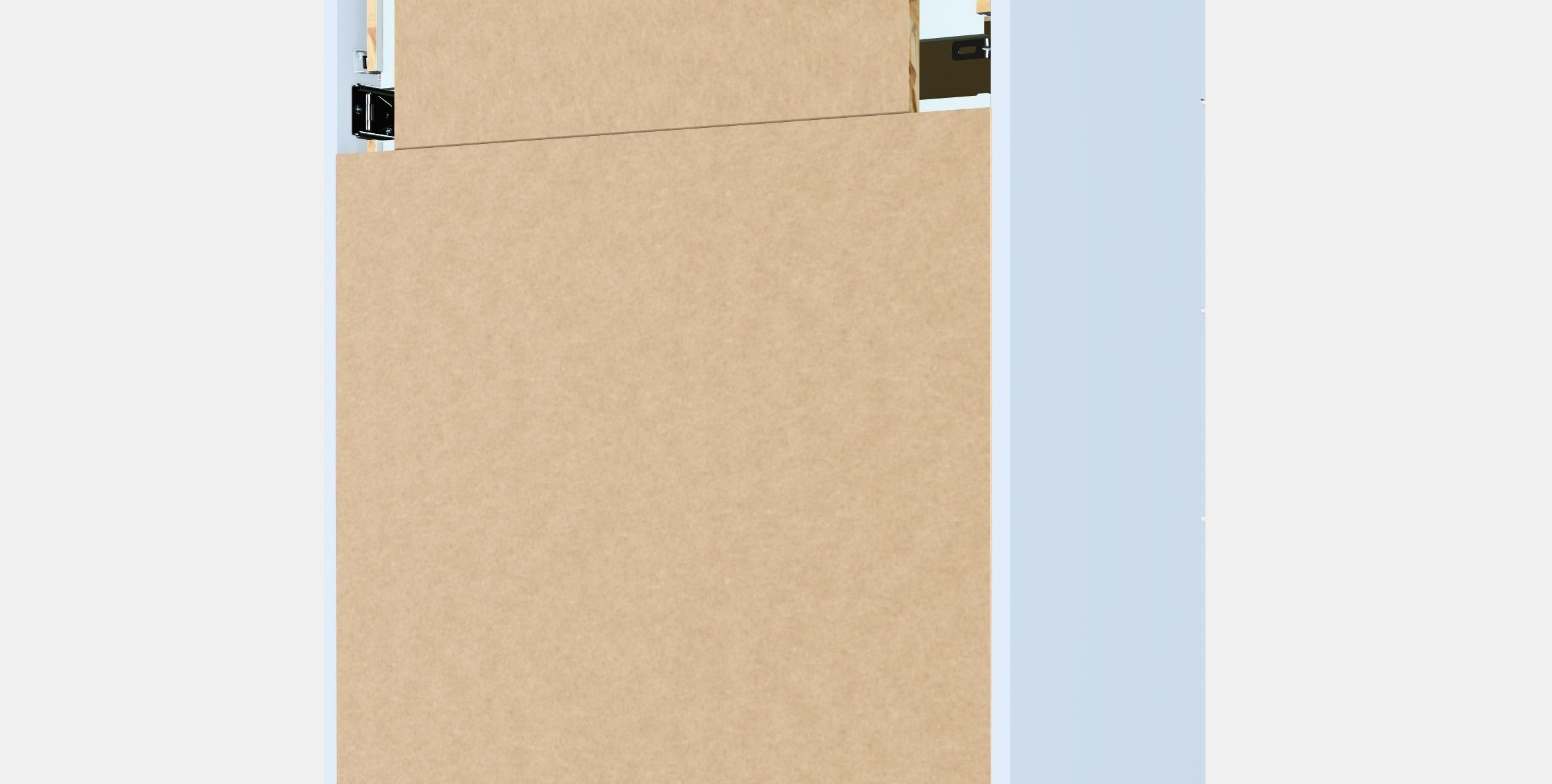 VIHALS Chest of 4 drawers Low-poly 3D model_5