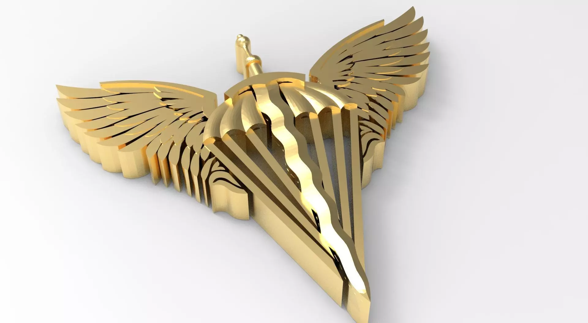 Airborne forces of Ukraine symbol 3D print model_0