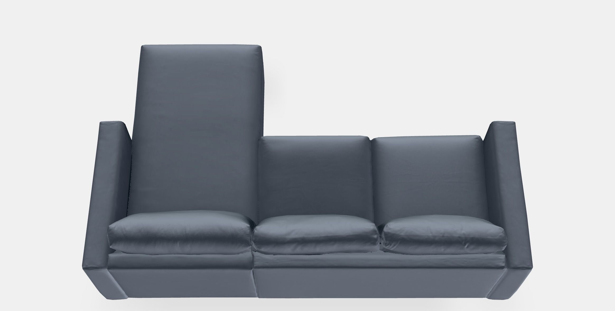 VIMLE 3seat sofa with chaise longue Low-poly 3D model_4