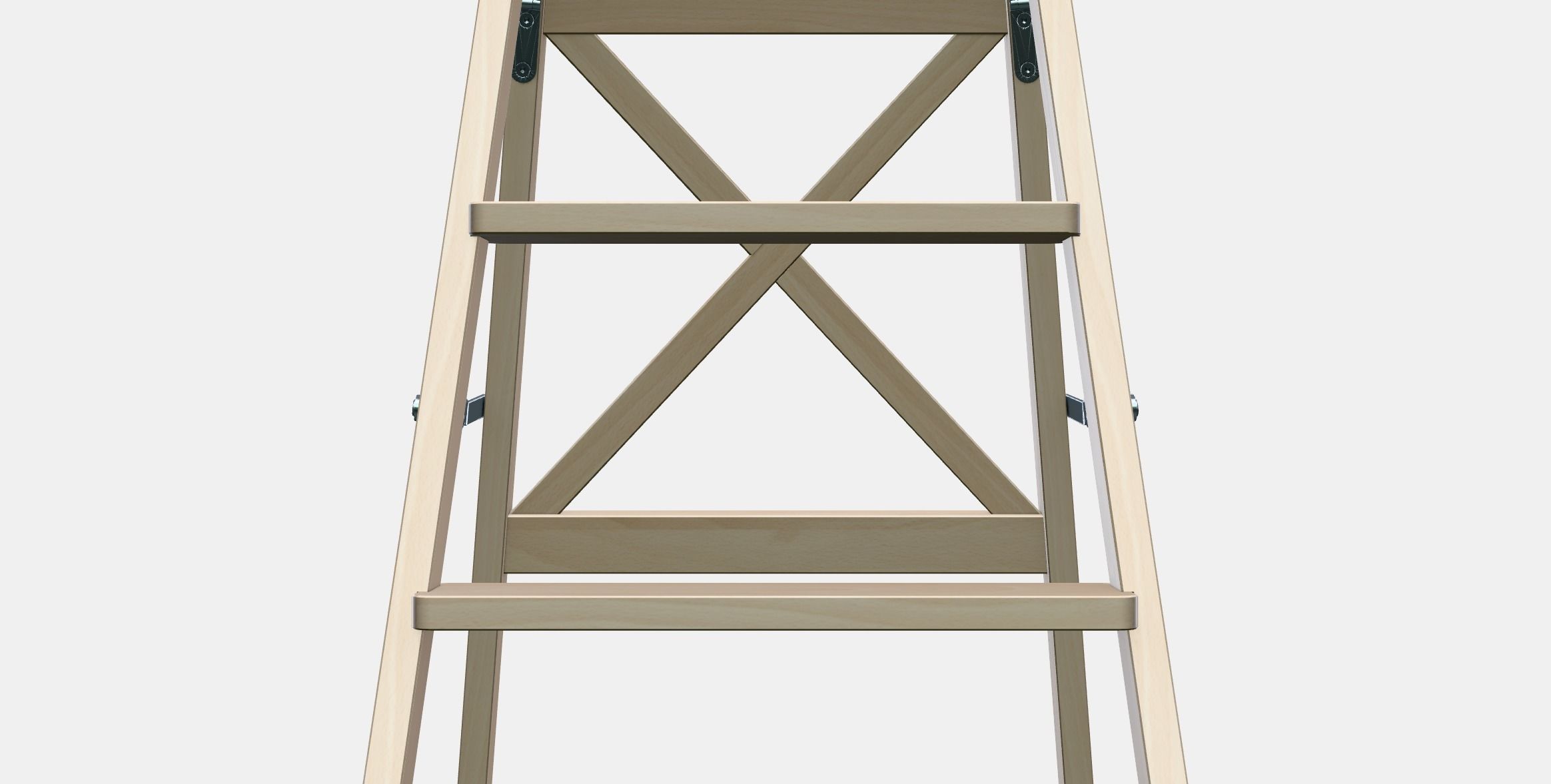 BEKVAM Stepladder 3 steps Low-poly 3D model_11