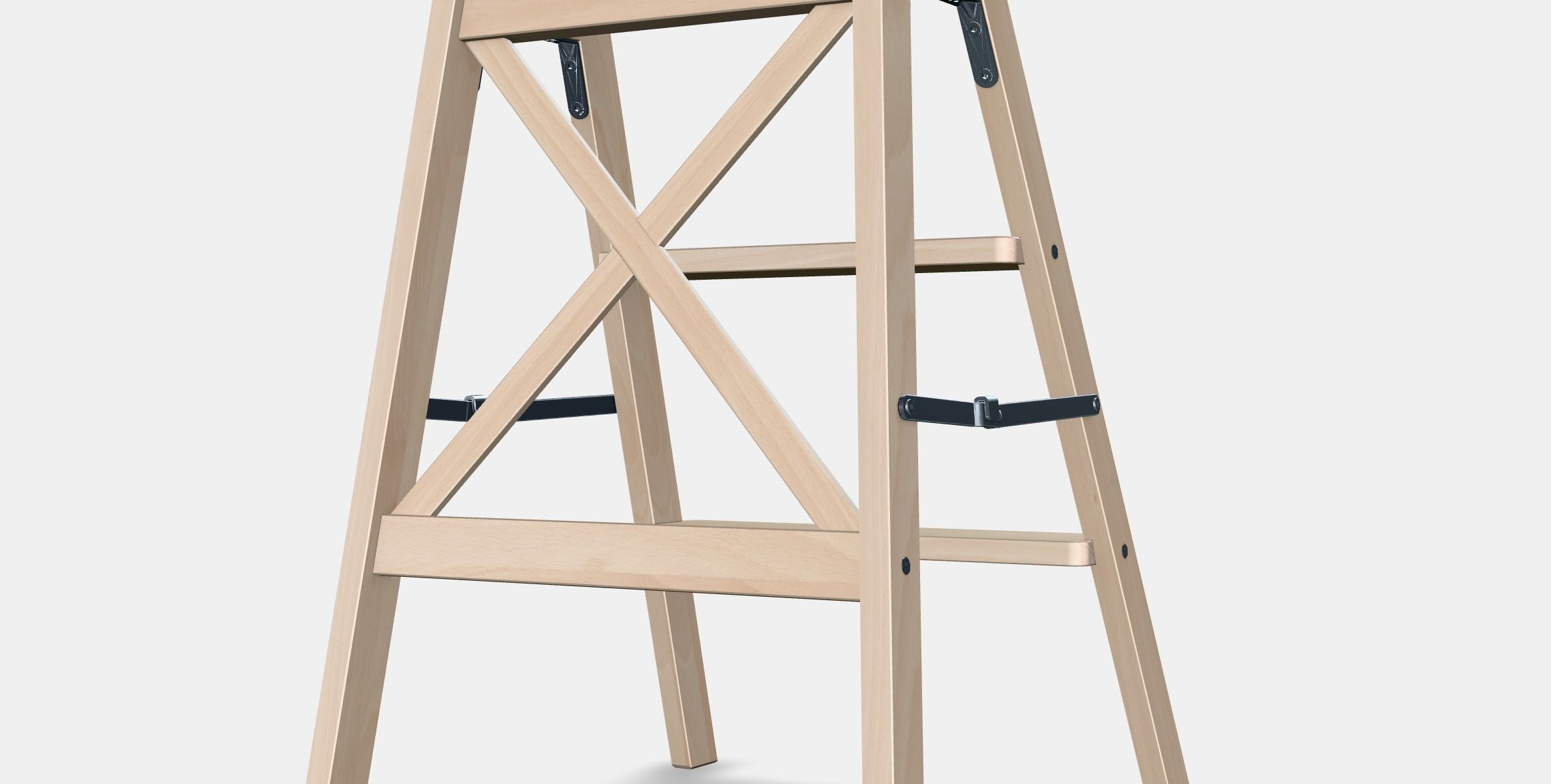 BEKVAM Stepladder 3 steps Low-poly 3D model_8