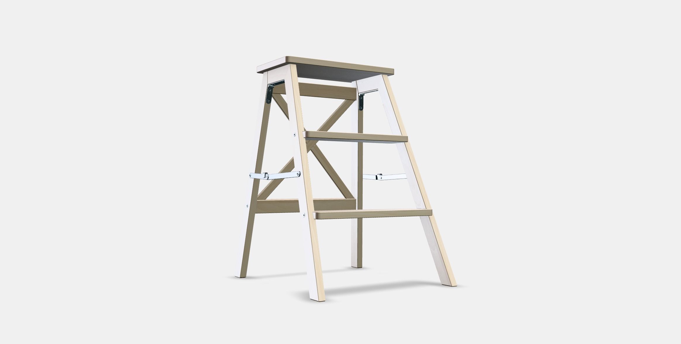 BEKVAM Stepladder 3 steps Low-poly 3D model_2