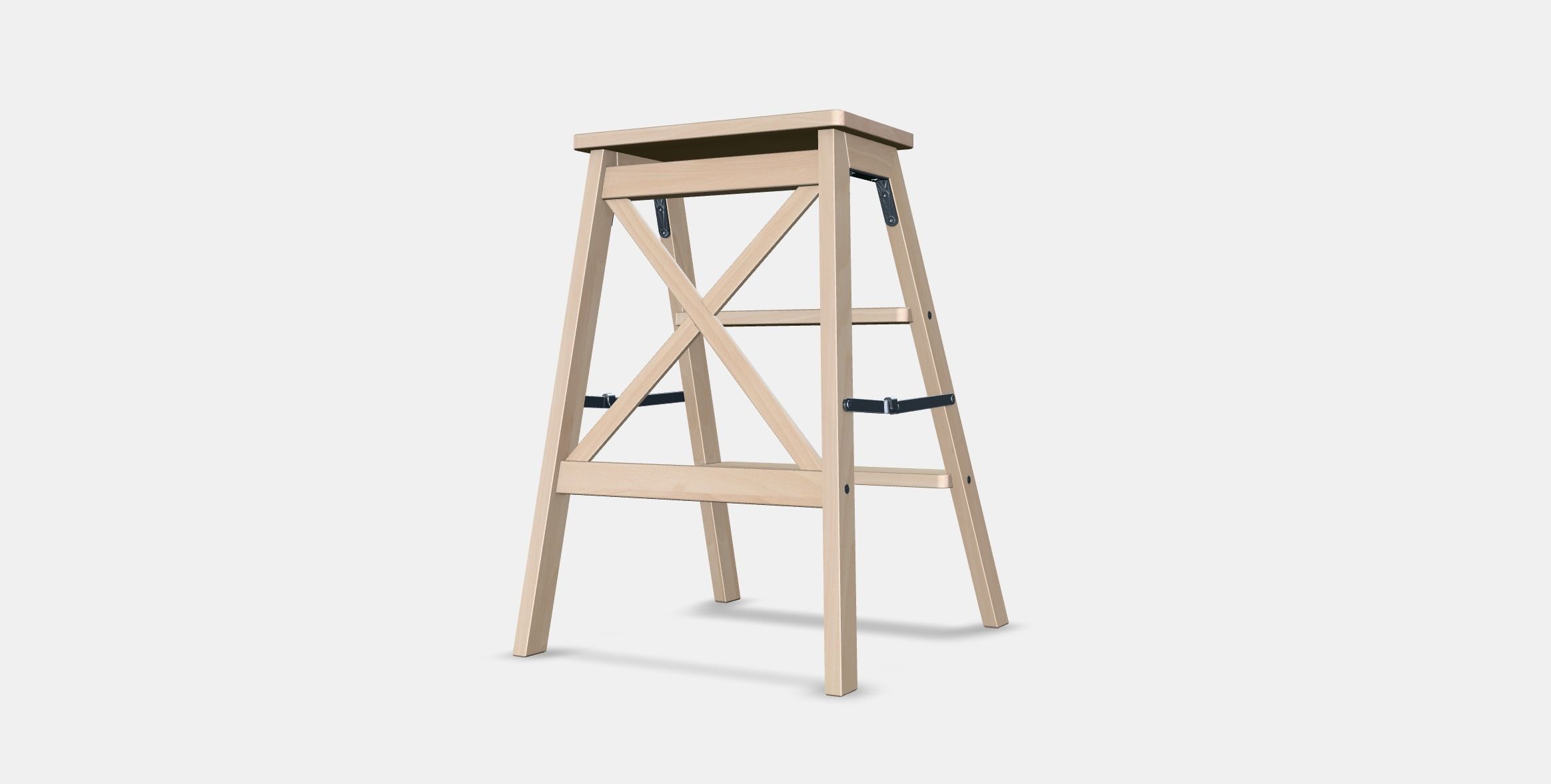 BEKVAM Stepladder 3 steps Low-poly 3D model_6