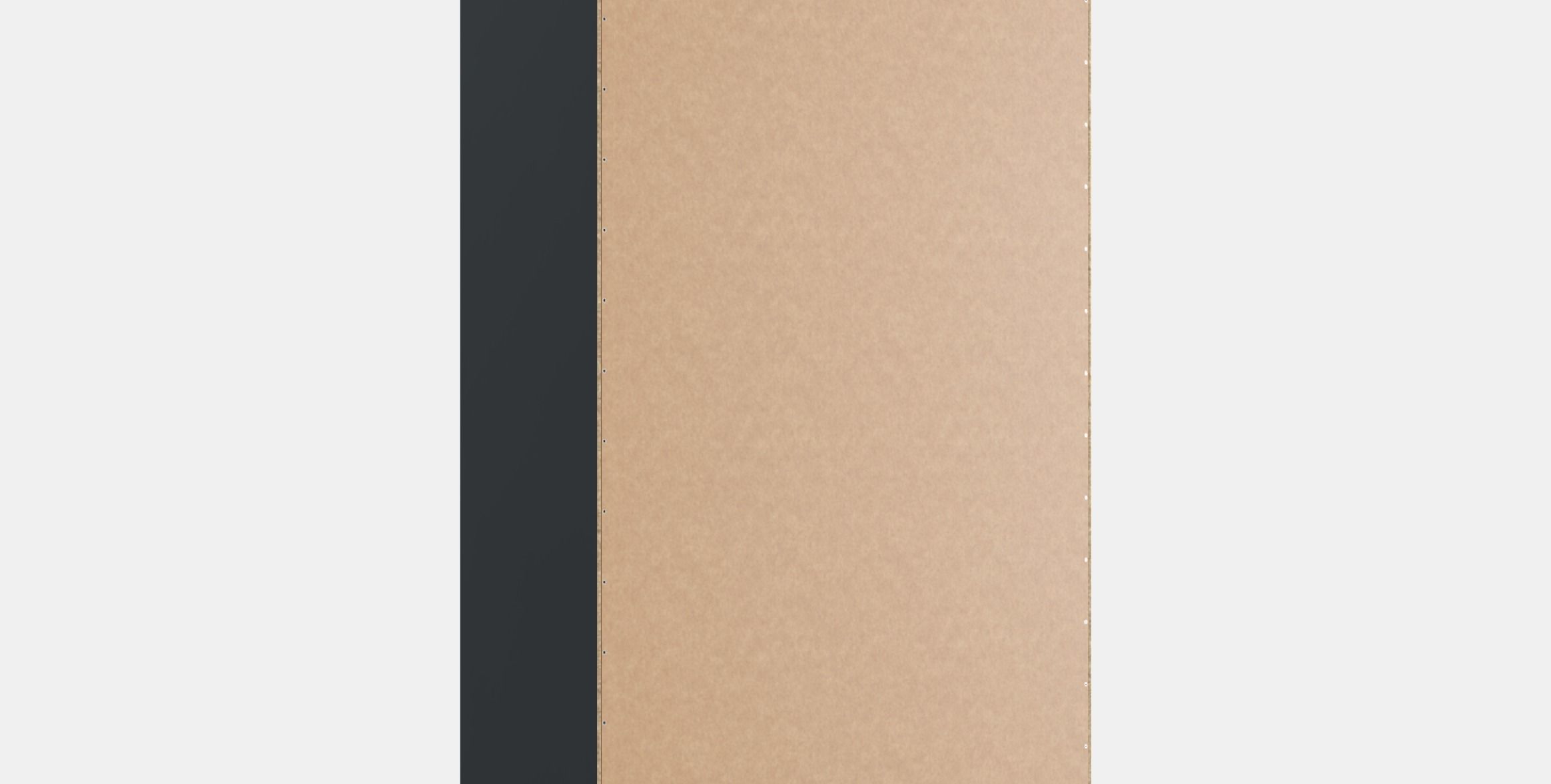 PAX Wardrobe frame 4 Low-poly 3D model_2