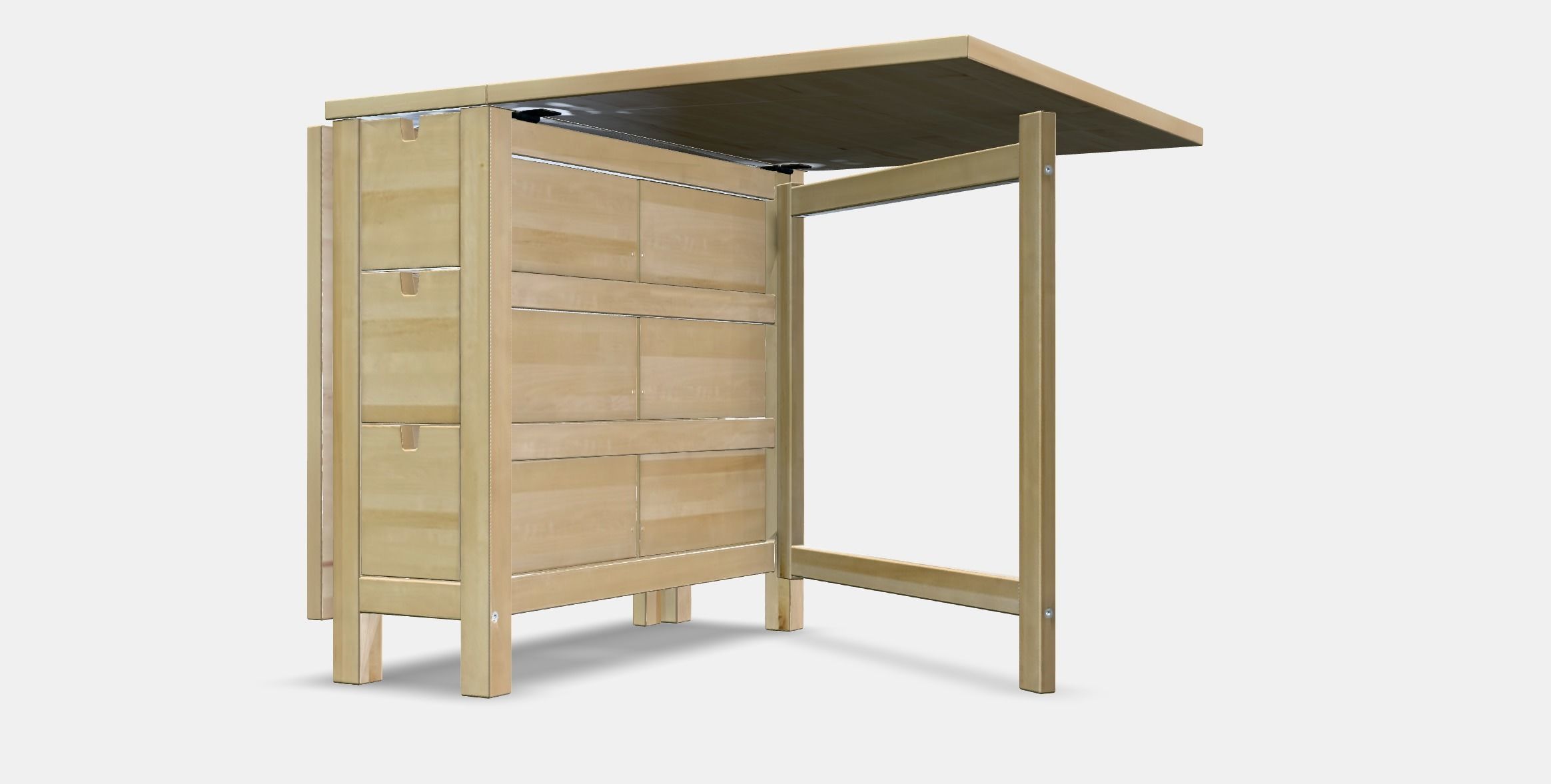 NORDEN Gateleg table Low-poly 3D model_16