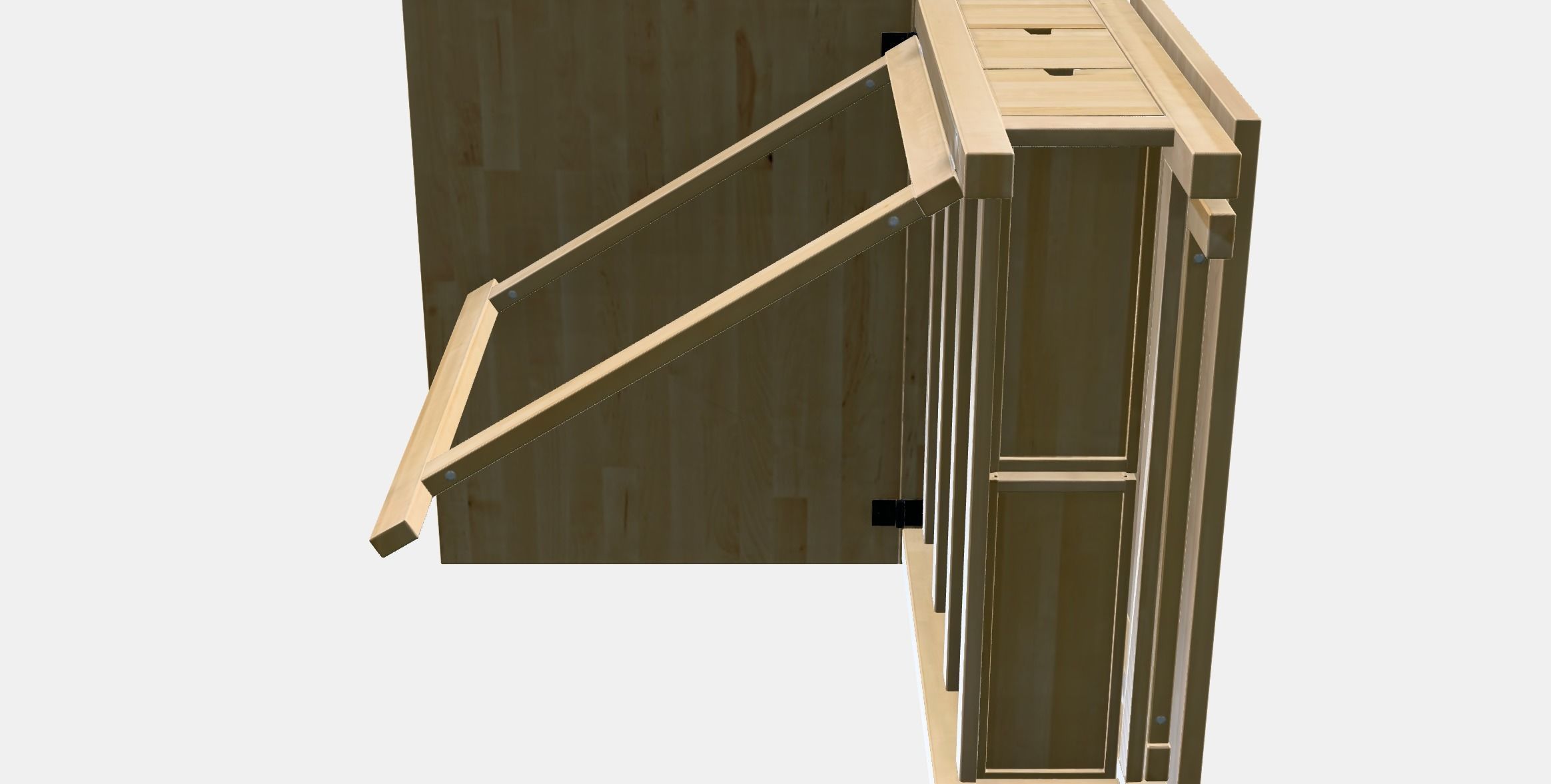 NORDEN Gateleg table Low-poly 3D model_7