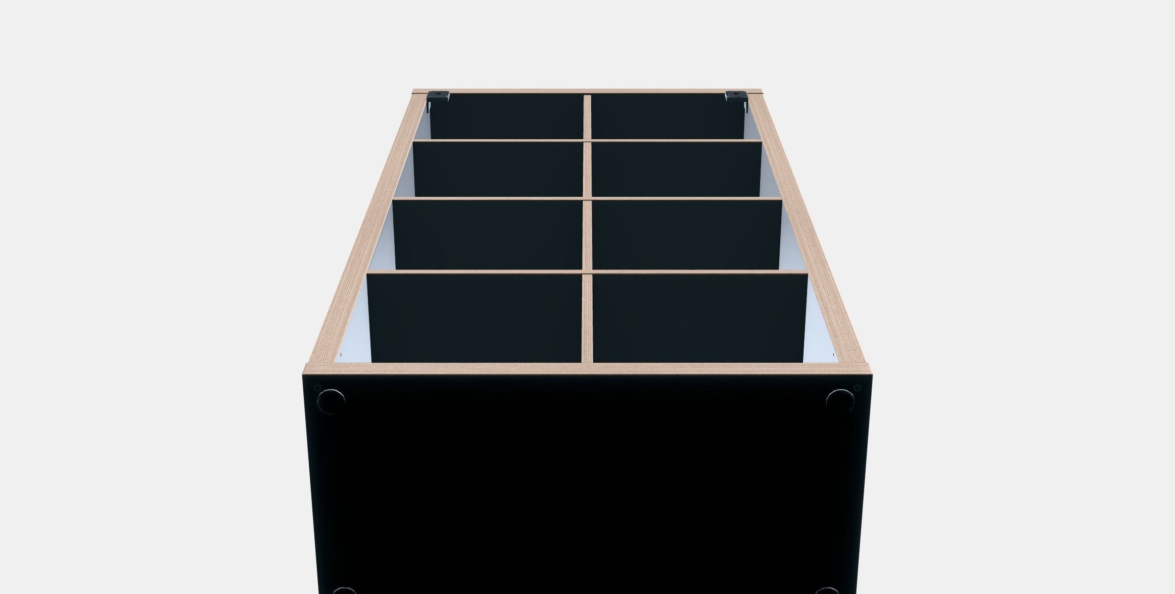 KALLAX Shelving unit 3 Low-poly 3D model_10