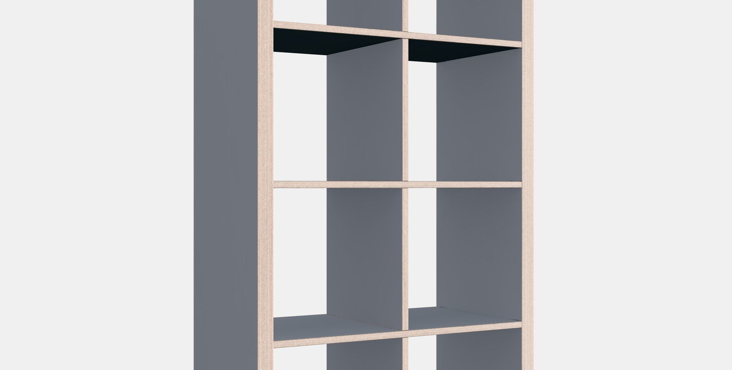 KALLAX Shelving unit 3 Low-poly 3D model_3
