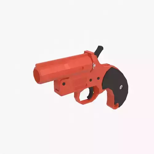 Flare gun  Low-poly