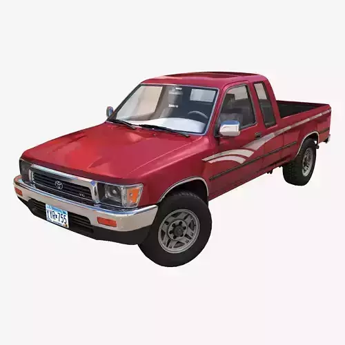 Toyota Hilux SR5 pickup Low-poly 3D model
