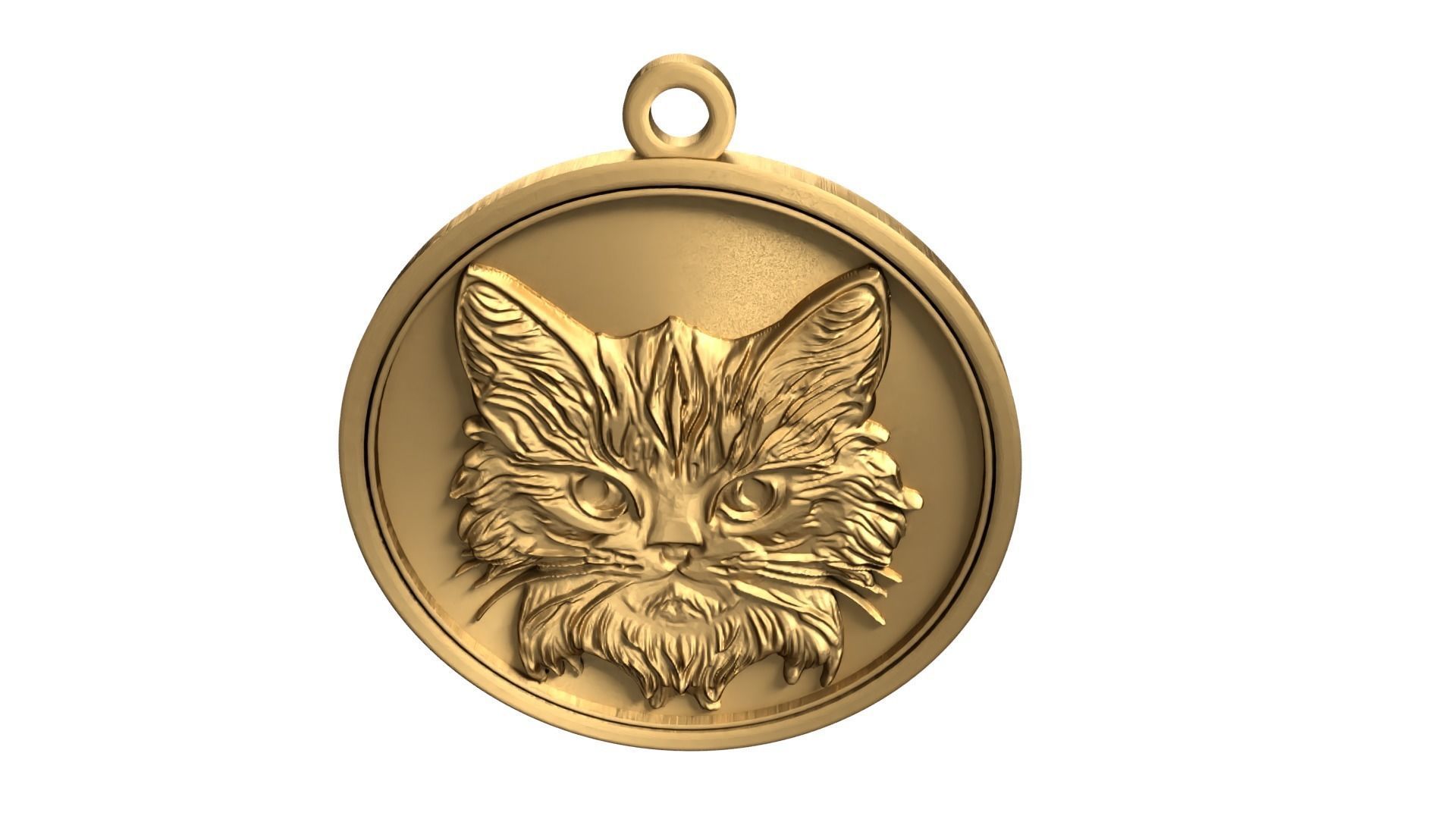 Cat pendant-02 3D print model_7