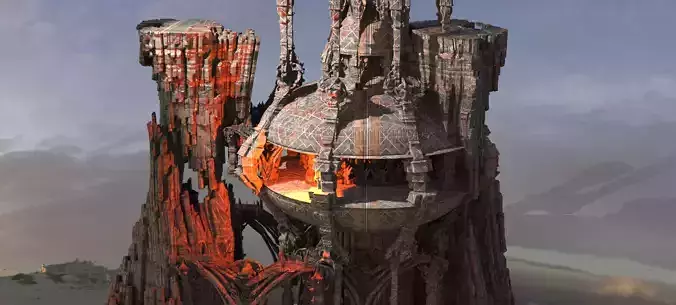 Dilwara Inspired cliff Temple 1 