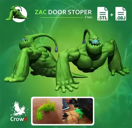 ZAC LOL FIGURE DOOR STOPPER 3D print model