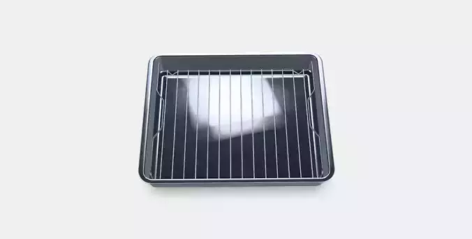 KONCIS Roasting tin with grill rack Low-poly 3D model
